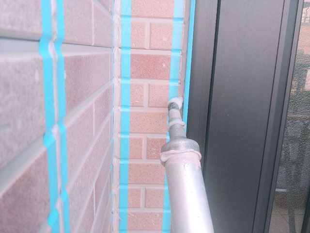 玄関シーリング補填